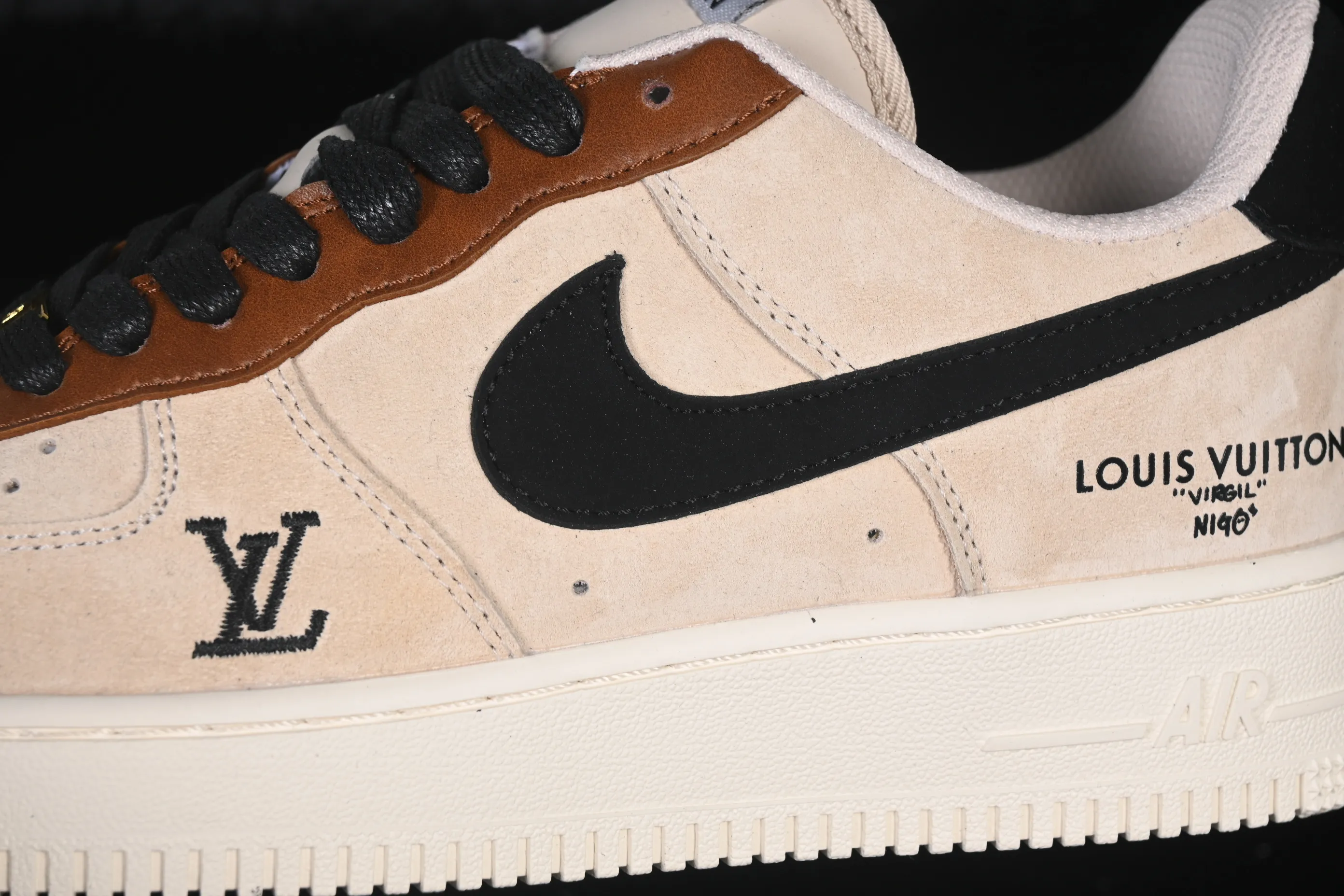 All categories Nk Air Force 1 Air Force series Nk Air Force 1 Low Air Force low-top Nike Air Force 1'07 Low joint milk tea caramel Air Force 1 low-top casual sneakers FQ3546-100